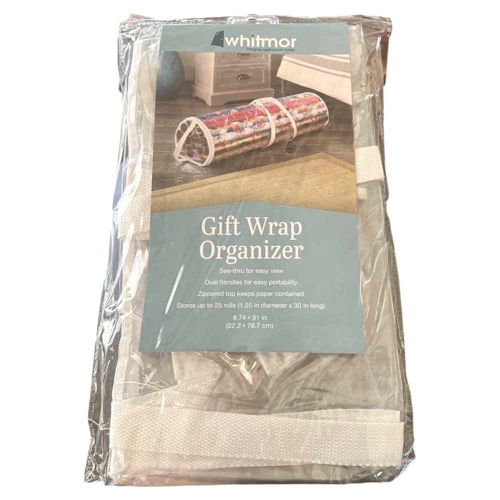 NWT Whitmor - Gift Wrap Organizer